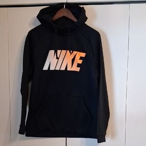Nike Black Hoodie with Bold Logo
